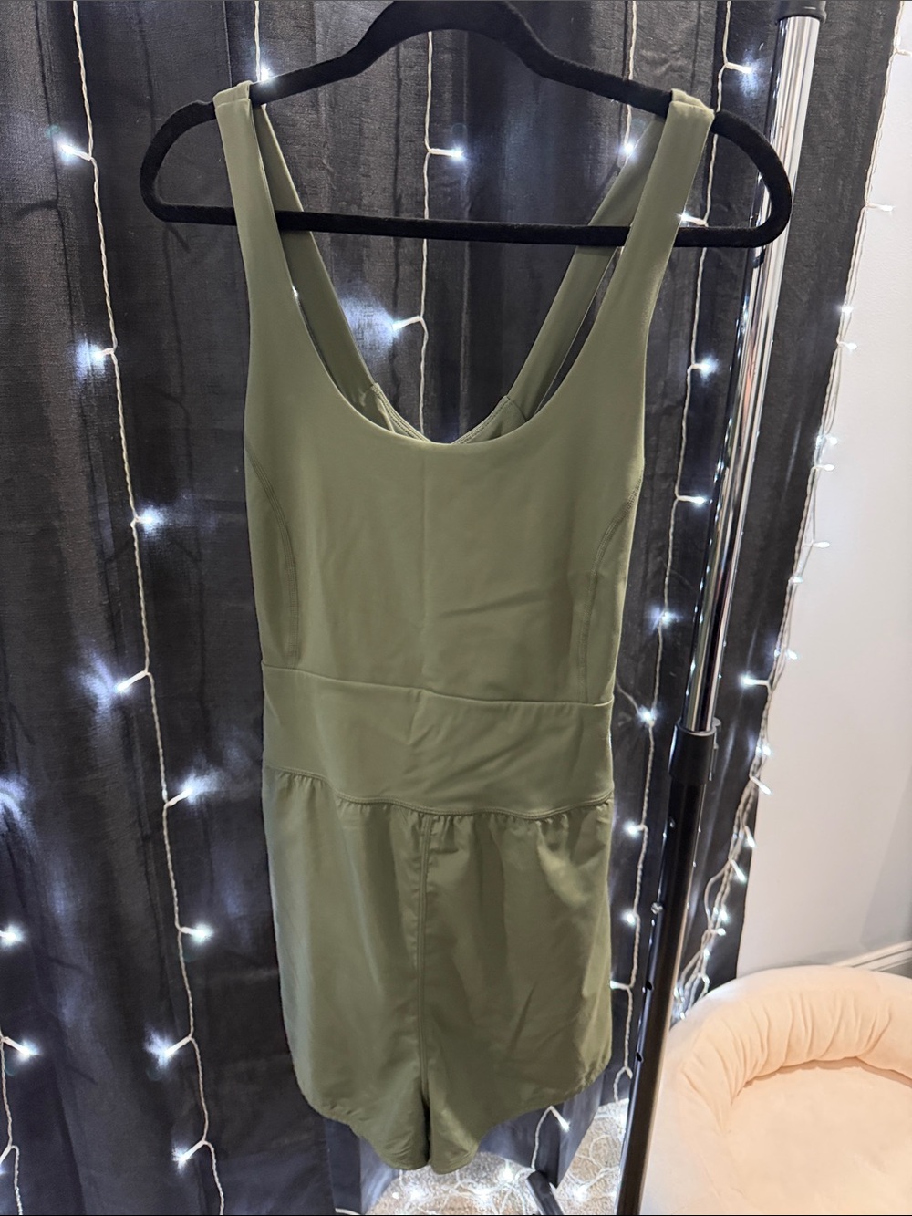 Olive Green One-Piece Romper